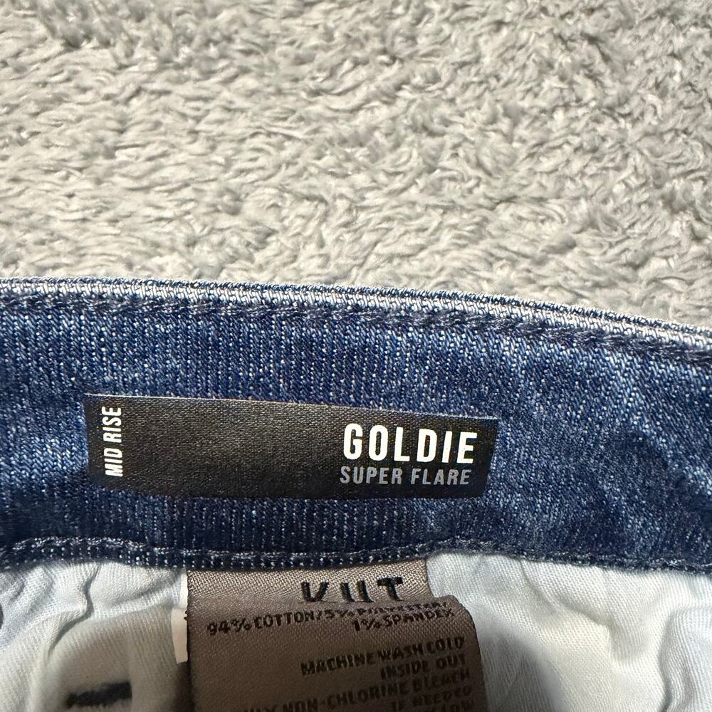KUT from the Kloth Goldie Super Flare Jeans Womens 12 (36x29.5) High Rise - Picture 7 of 12
